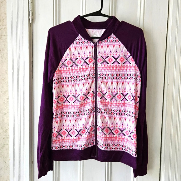 Wonder Nation Girls Lightweight Bomber Jacket Size 14-16 (XL) - Picture 1 of 8